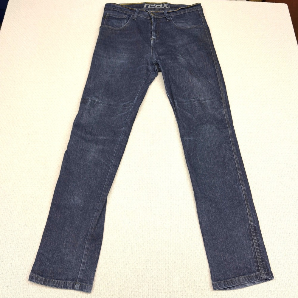 REAX Jeans Mens 30x32 Dark Wash 267 Protective Denim Biker Motorcycle SAS TEC